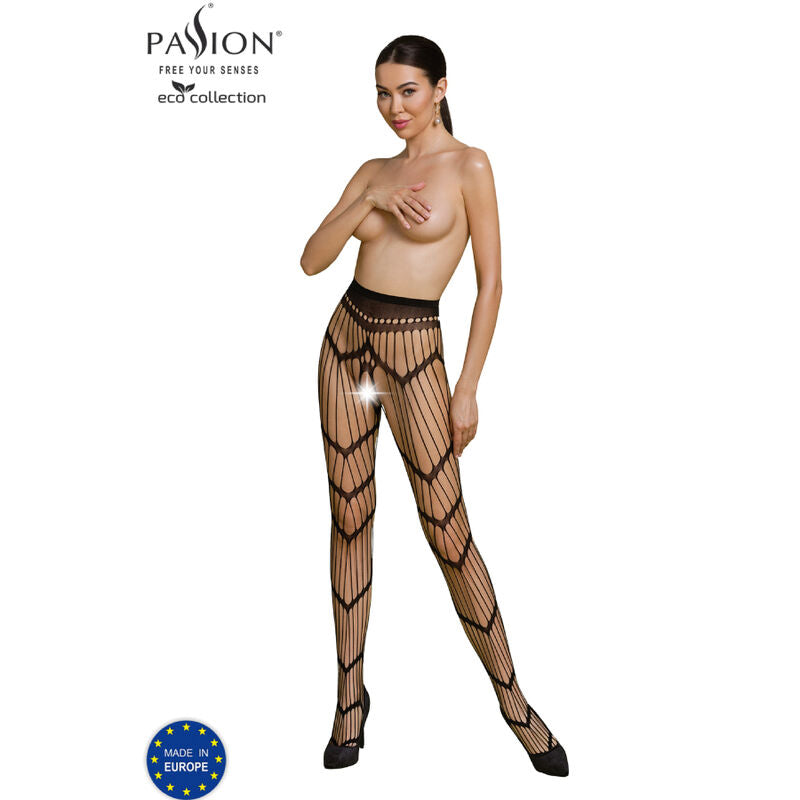 PASSION - ECO COLLECTION BODYSTOCKING ECO S006 SCHWARZ