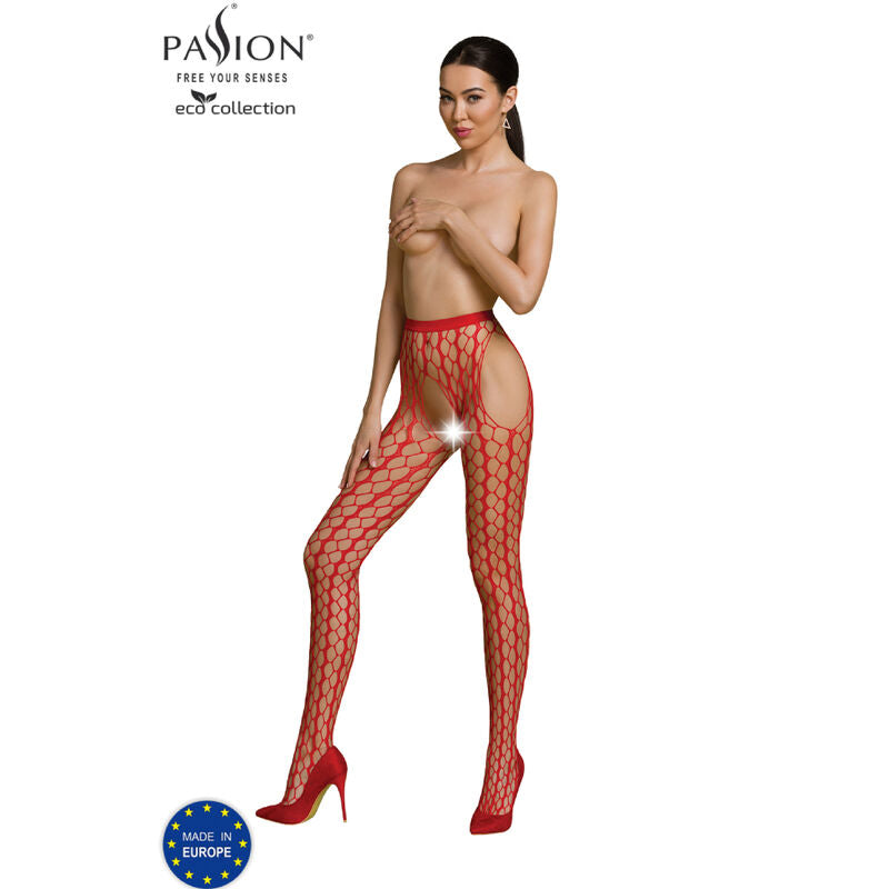 PASSION - ECO COLLECTION BODYSTOCKING ECO S007 SCHWARZ