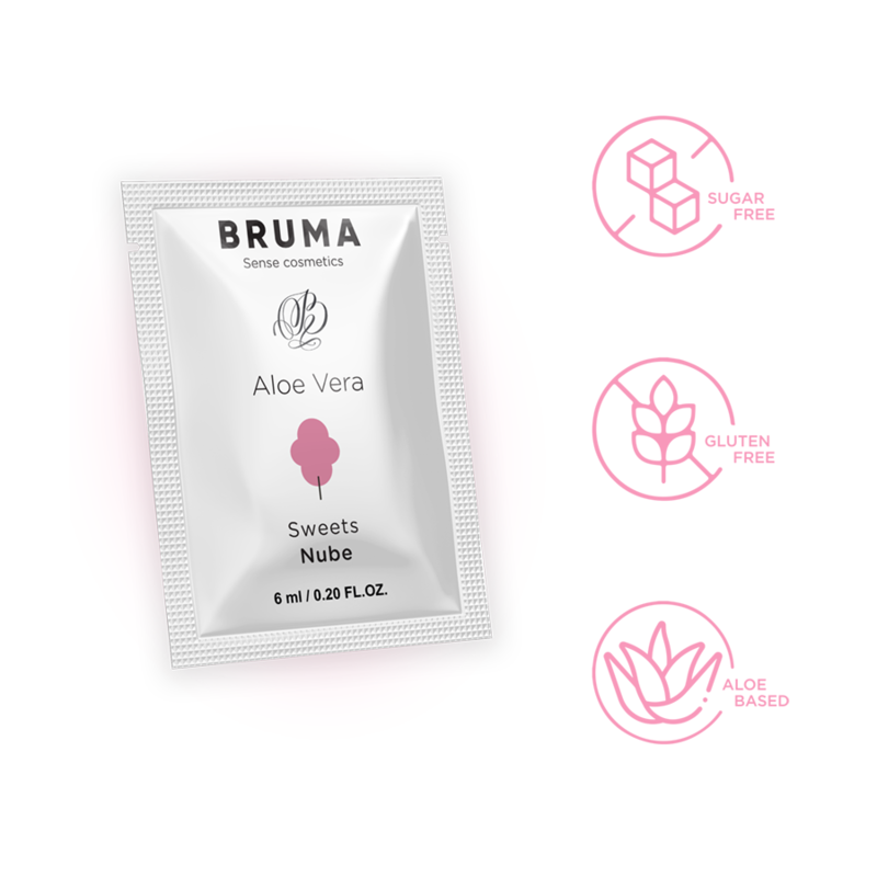 BRUMA - ALOE VERA GLEITGEL ZUCKERWATTE GESCHMACK 6 ML