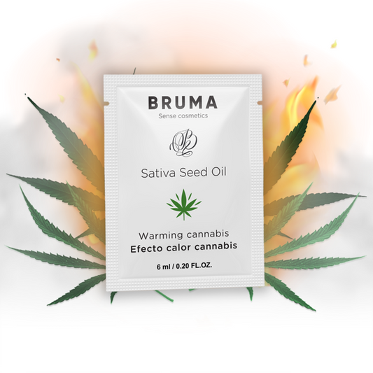 BRUMA - SATIVA-SAMENÖL-GLEITGEL MIT WÄRMENDEM CANNABISGESCHMACK 6 ml