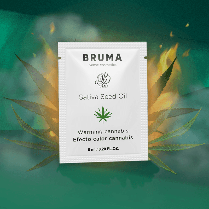 BRUMA - SATIVA-SAMENÖL-GLEITGEL MIT WÄRMENDEM CANNABISGESCHMACK 6 ml - Vanelion Paradise
