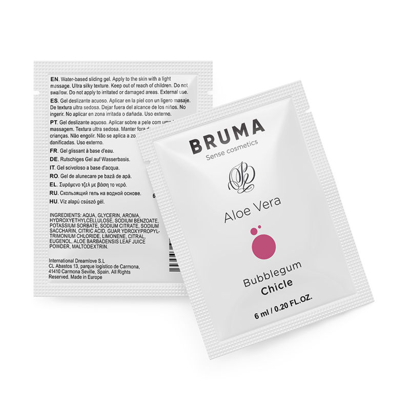 BRUMA - ALOE VERA GLEITGEL BUBBLEGUM GESCHMACK 6 ML