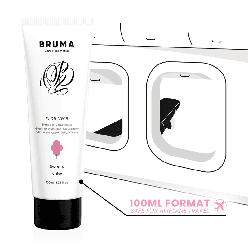 BRUMA - ALOE VERA GLEITGEL ZUCKERWATTE GESCHMACK 100 ML - Vanelion Paradise