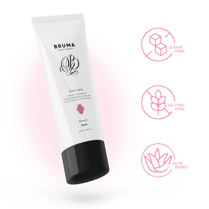 BRUMA - ALOE VERA GLEITGEL ZUCKERWATTE GESCHMACK 100 ML - Vanelion Paradise