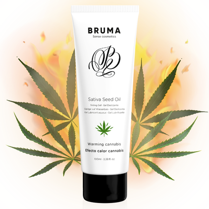 BRUMA - SATIVA-SAMENÖL-GLEITGEL MIT WÄRMENDEM CANNABISGESCHMACK 100 ml - Vanelion Paradise