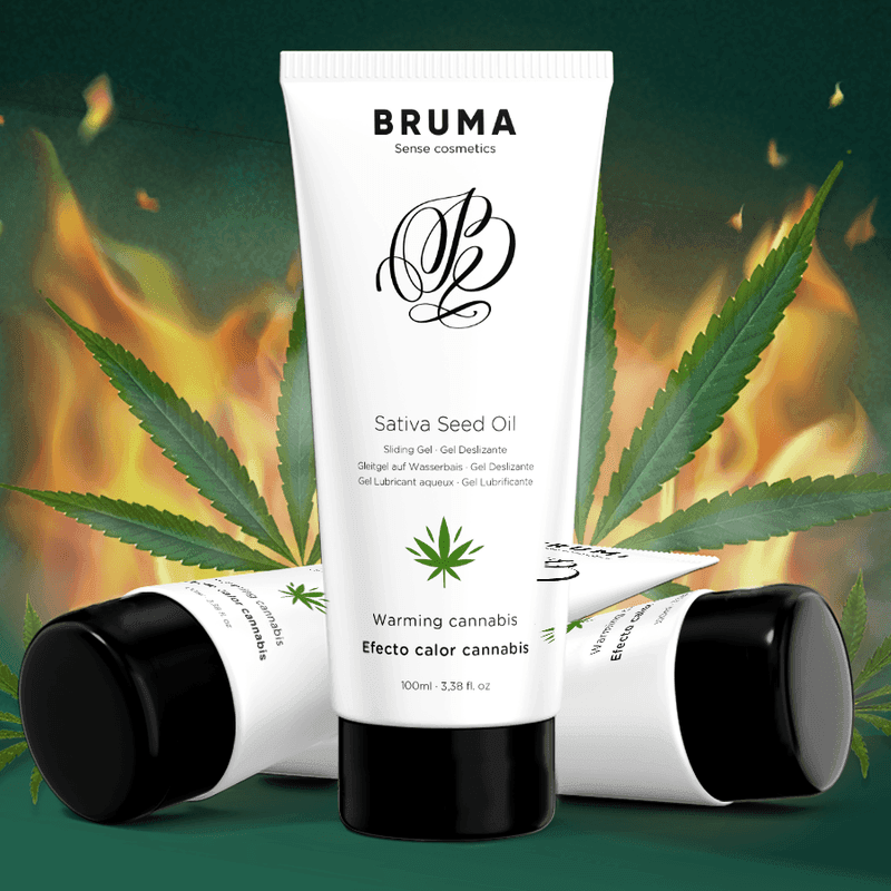 BRUMA Sativa-Samenöl Cannabis Gleitgel wärmend 100 ml - Vanelion Paradise