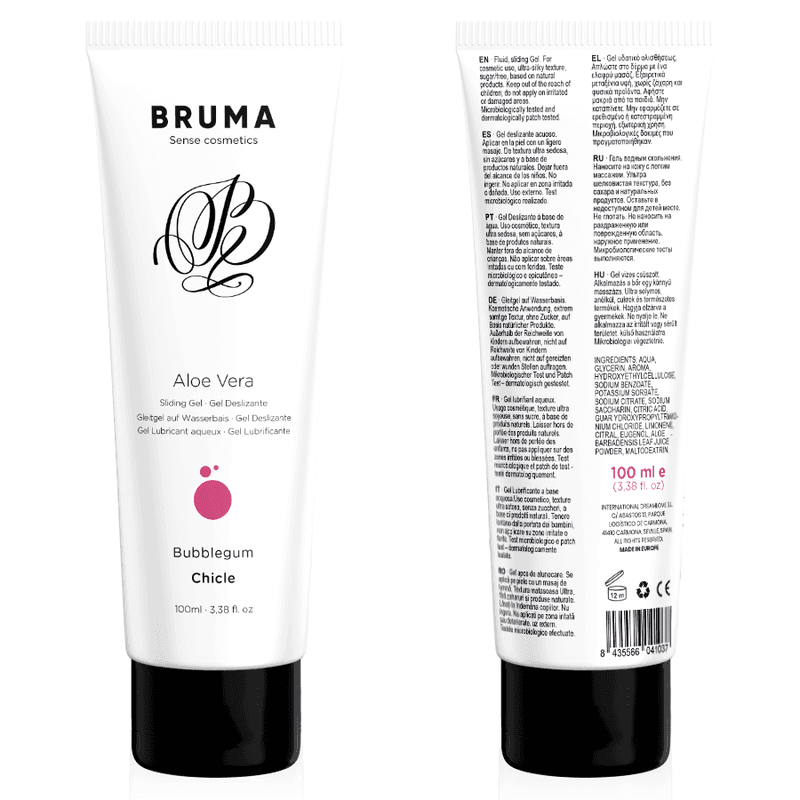 BRUMA - ALOE VERA GLEITGEL BUBBLEGUM GESCHMACK 100 ML - Vanelion Paradise