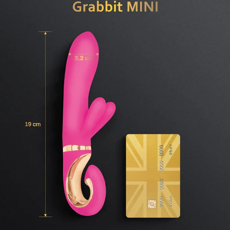 G-VIBE - GRABBIT MINI ROSA SILIKONVIBRATOR - Vanelion Paradise