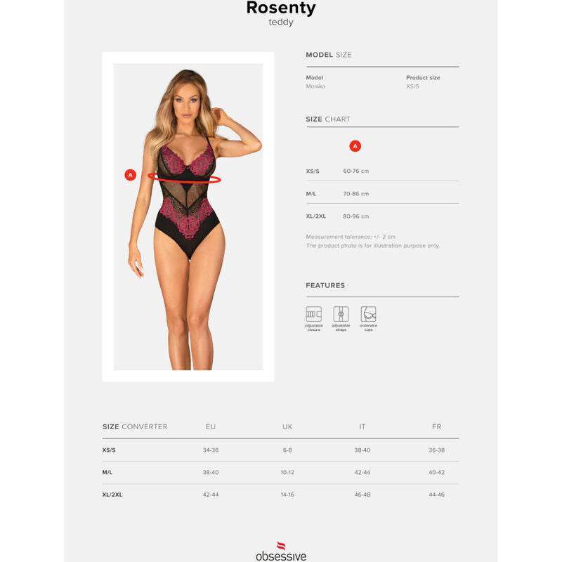 OBSESSIVE - ROSENTY TEDDY XS/S - Vanelion Paradise