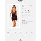 OBSESSIVE - ROSENTY CHEMISE & TANGA XS/S - Vanelion Paradise