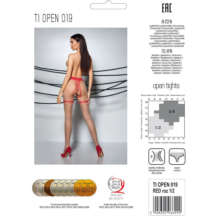 PASSION - TIOPEN 019 SCHWARZE STRUMPFHOSE 1/2 20 DEN - Vanelion Paradise