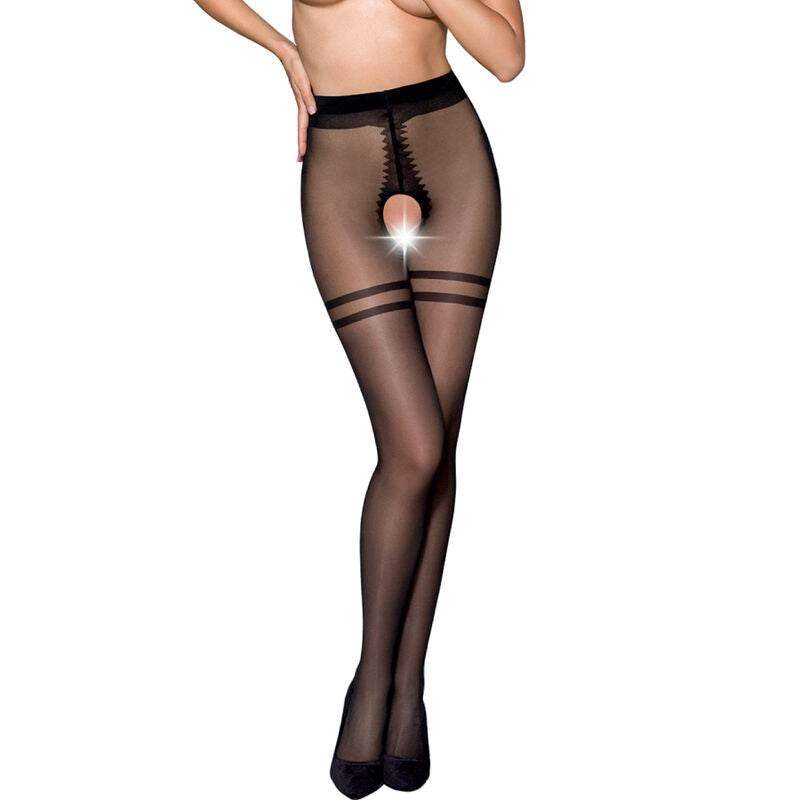PASSION - TIOPEN 015 SCHWARZE STRUMPFHOSE 1/2 20 DEN - Vanelion Paradise