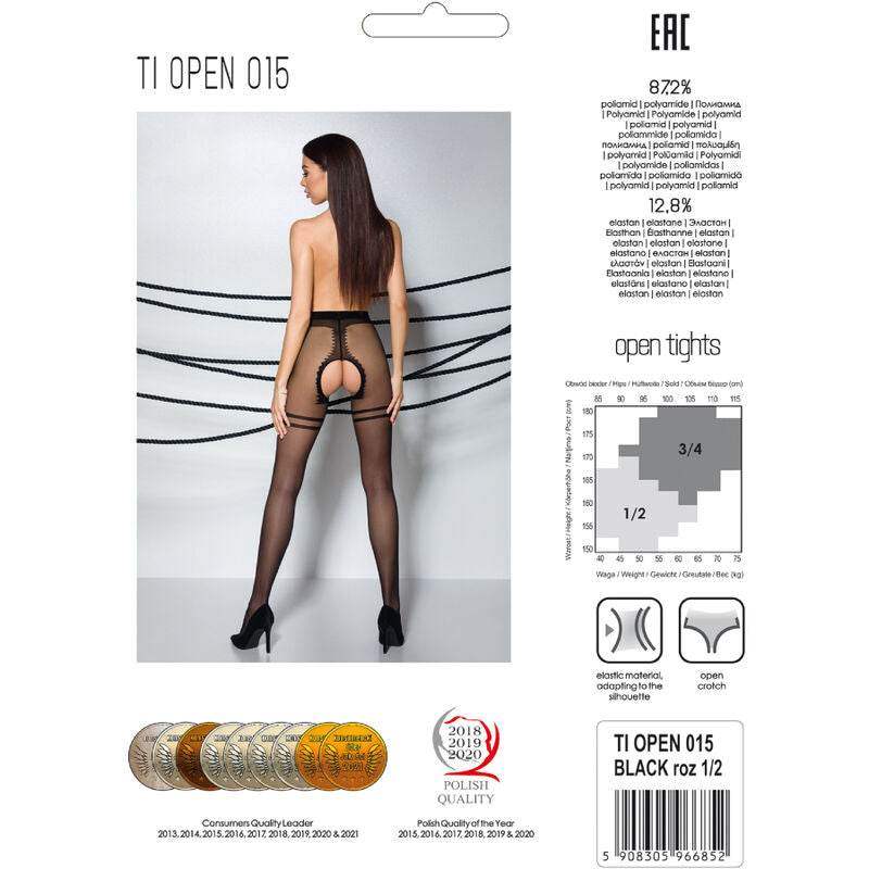 PASSION - TIOPEN 015 SCHWARZE STRUMPFHOSE 1/2 20 DEN - Vanelion Paradise