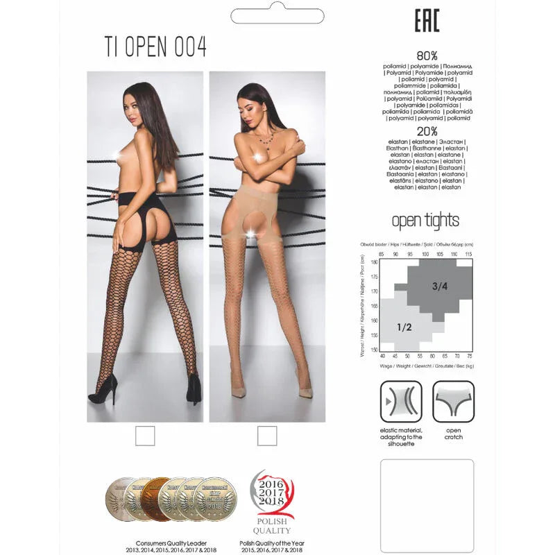 PASSION - TIOPEN 004 SCHWARZE STRUMPFHOSE 1/2 40 DEN - Vanelion Paradise