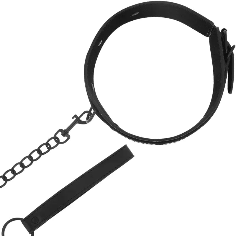 INTENSE Fetish – Veganes Lederhalsband, verstellbar & diskret - Vanelion Paradise