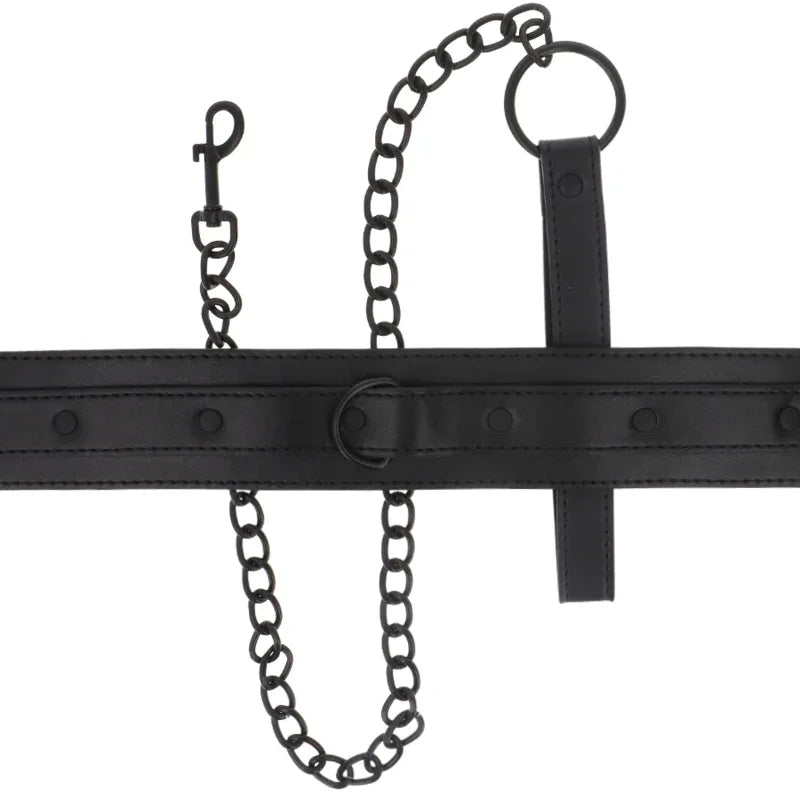 INTENSE Fetish – Veganes Lederhalsband, verstellbar & diskret - Vanelion Paradise