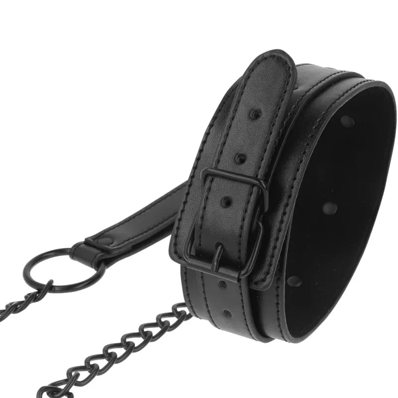 INTENSE Fetish – Veganes Lederhalsband, verstellbar & diskret - Vanelion Paradise
