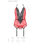 PASSION - PEONIA KORSETT EROTISCHE LINIE ROT S/M - Vanelion Paradise