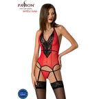 PASSION - PEONIA KORSETT EROTISCHE LINIE ROT S/M - Vanelion Paradise