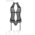 PASSION - SATARA KORSETT EROTIK LINIE SCHWARZ S/M - Vanelion Paradise