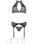 PASSION - SATARA SET EROTIKLINIE SCHWARZ S/M - Vanelion Paradise