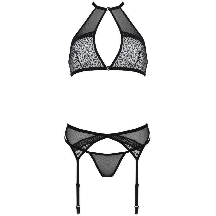 PASSION - SATARA SET EROTIKLINIE SCHWARZ S/M - Vanelion Paradise