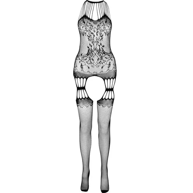 PASSION - BS095 SCHWARZER BODYSTOCKING, EINE GRÖSSE - Vanelion Paradise