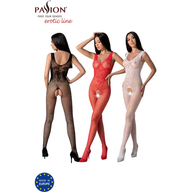 PASSION - BS098 SCHWARZER BODYSTOCKING, EINE GRÖSSE - Vanelion Paradise