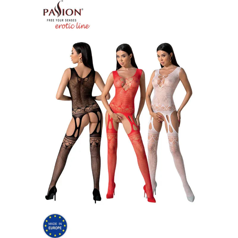 PASSION - BS099 SCHWARZER BODYSTOCKING, EINE GRÖSSE - Vanelion Paradise