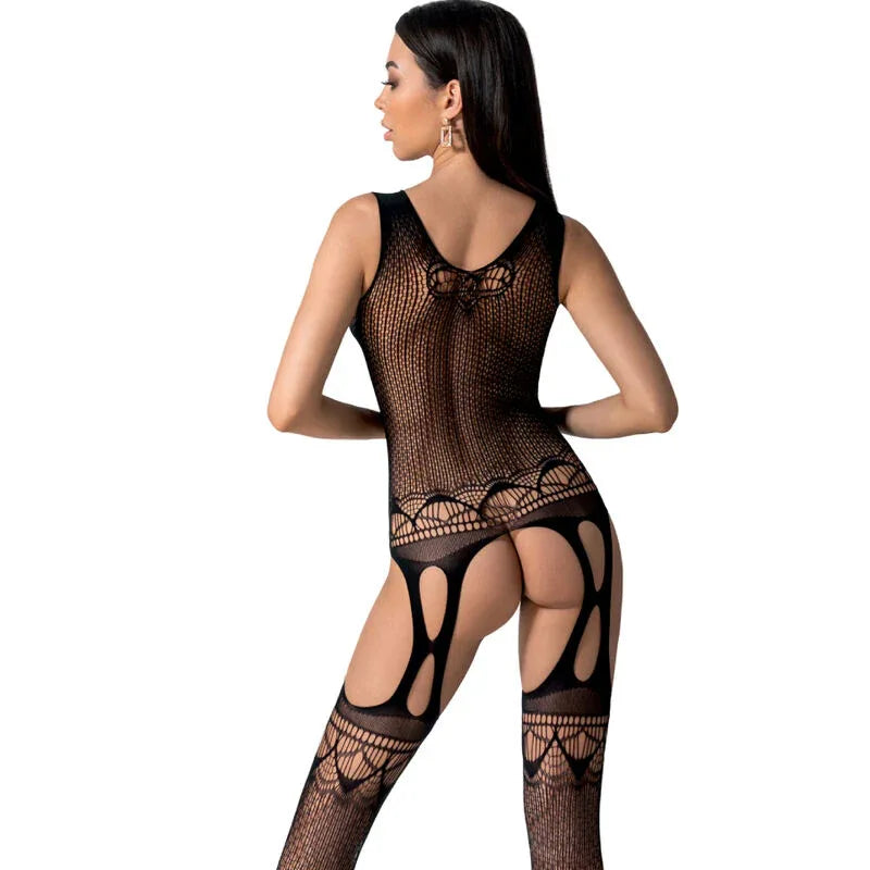 PASSION - BS099 SCHWARZER BODYSTOCKING, EINE GRÖSSE - Vanelion Paradise
