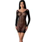 PASSION - BS101 BODYSTOCKING SCHWARZ EINE GRÖSSE - Vanelion Paradise