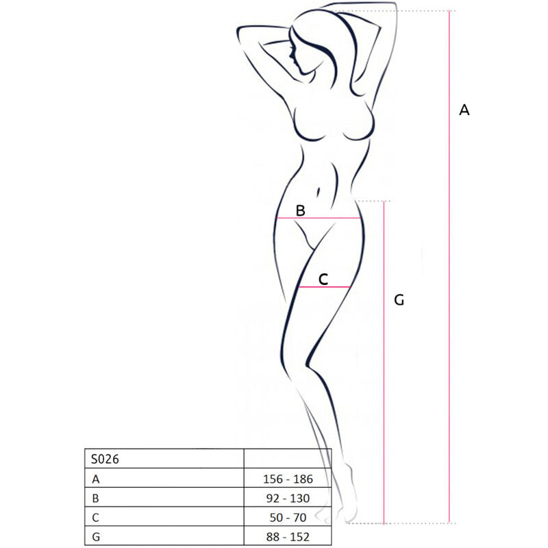 PASSION - S026 SCHWARZE STRUMPFSTRUMPFHOSE, EINE GRÖSSE