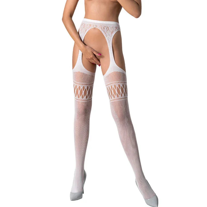 PASSION - S026 SCHWARZE STRUMPFSTRUMPFHOSE, EINE GRÖSSE - Vanelion Paradise