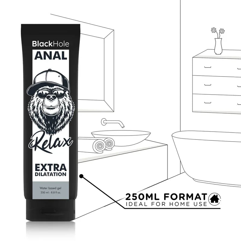 BLACK HOLE Anal Dilation Gel – wasserbasiert, 250 ml - Vanelion Paradise