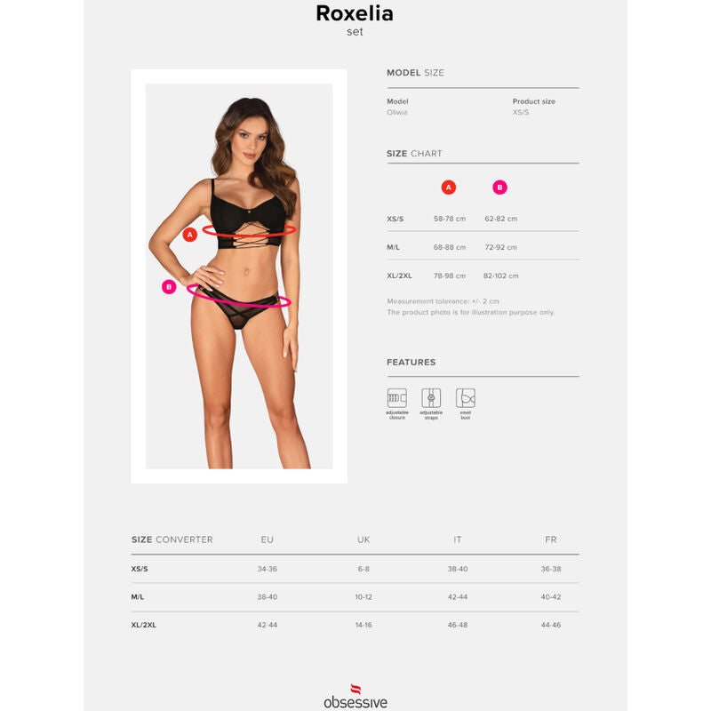 OBSESSIVE - ROXELIA SET ZWEITEILIG XS/S