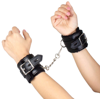 SECRETPLAY - SCHWARZE BONDAGE-HANDSCHELLEN BDSM-KOLLEKTION