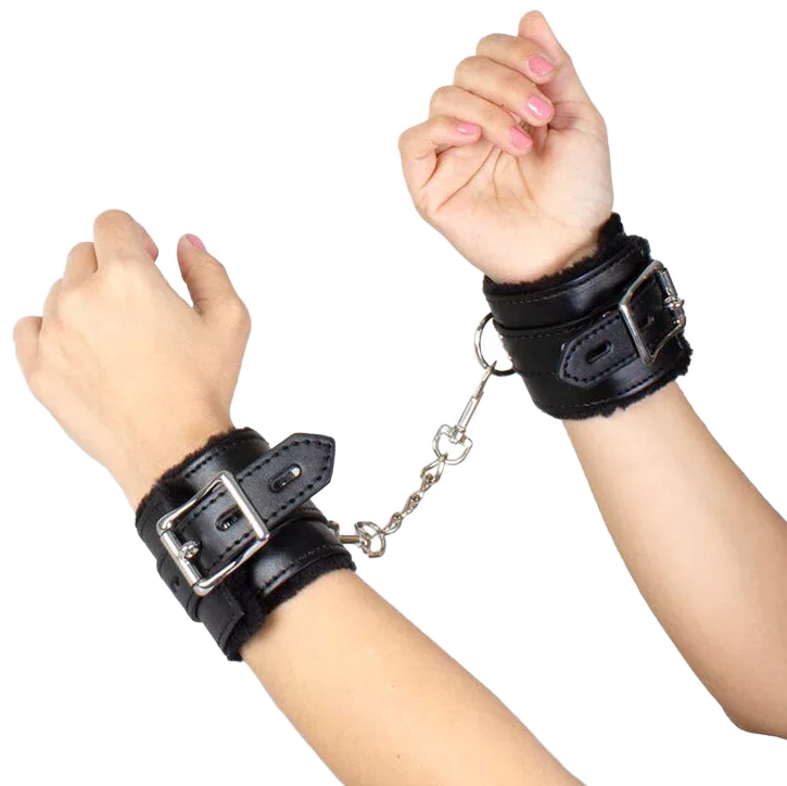 SECRETPLAY - SCHWARZE BONDAGE-HANDSCHELLEN BDSM-KOLLEKTION - Vanelion Paradise