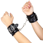 SECRETPLAY - SCHWARZE BONDAGE-HANDSCHELLEN BDSM-KOLLEKTION - Vanelion Paradise