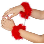 SECRETPLAY - ROTE MARABOU-HANDSCHELLEN - Vanelion Paradise