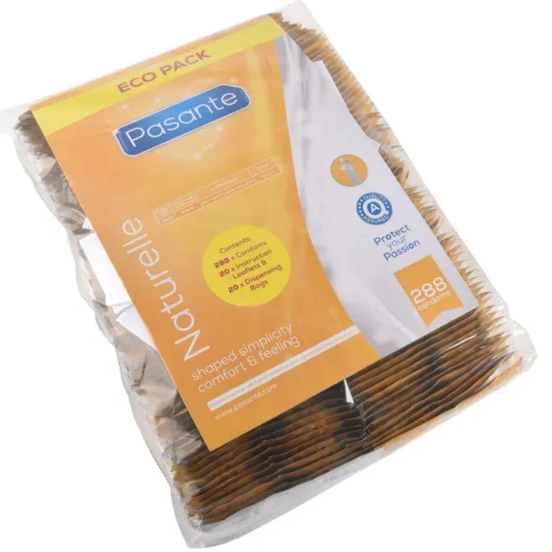 PASANTE - KONDOME ECO PACK NATURELLE BEUTEL 288 EINHEITEN - Vanelion Paradise