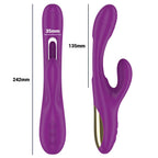 INTENSE - APOLO WIEDERAUFLADBARER MULTIFUNKTIONSVIBRATOR 7 VIBRATIONEN MIT LILA SCHWINGENDER ZUNGE - Vanelion Paradise