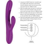 INTENSE - APOLO WIEDERAUFLADBARER MULTIFUNKTIONSVIBRATOR 7 VIBRATIONEN MIT LILA SCHWINGENDER ZUNGE - Vanelion Paradise