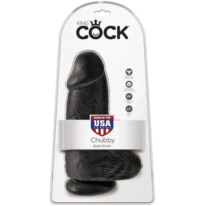KING COCK - POLLIGER REALISTISCHER PENIS 23 CM SCHWARZ - Vanelion Paradise