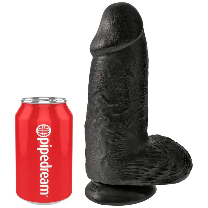 KING COCK - POLLIGER REALISTISCHER PENIS 23 CM SCHWARZ - Vanelion Paradise