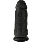 KING COCK - POLLIGER REALISTISCHER PENIS 23 CM SCHWARZ - Vanelion Paradise