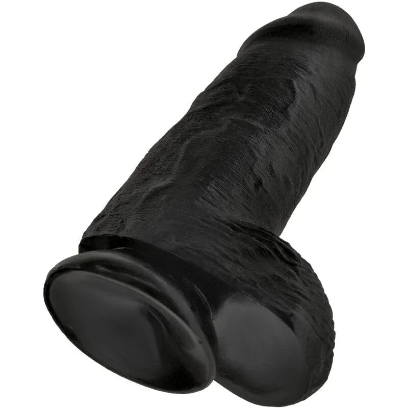 KING COCK - POLLIGER REALISTISCHER PENIS 23 CM SCHWARZ - Vanelion Paradise