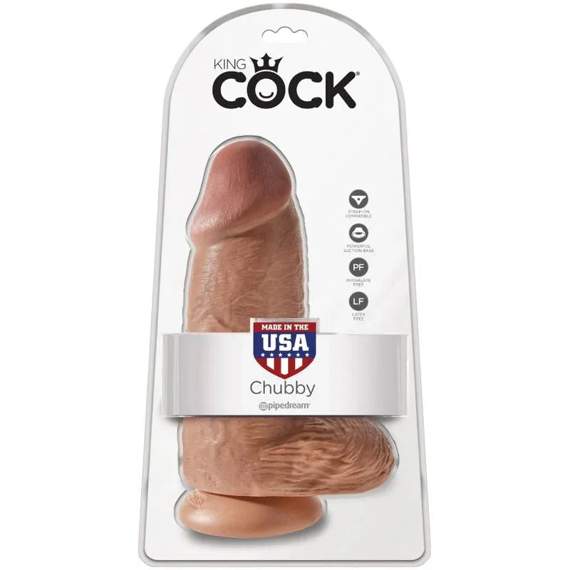 KING COCK - POLLIGER REALISTISCHER PENIS 23 CM KARAMELL - Vanelion Paradise
