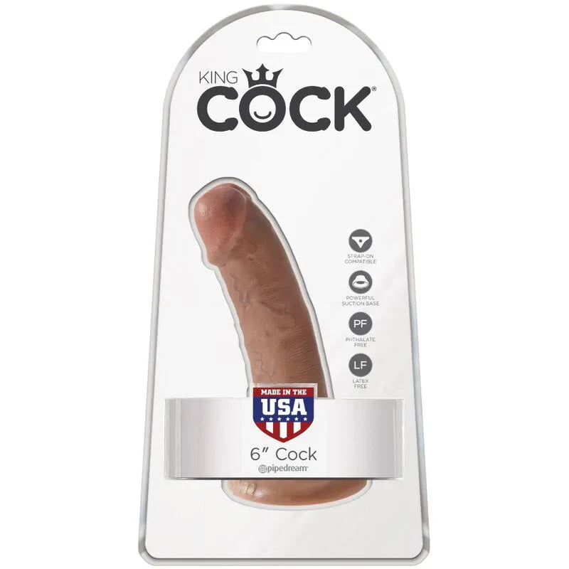KING COCK - REALISTISCHER PENIS 15 CM KARAMELL - Vanelion Paradise
