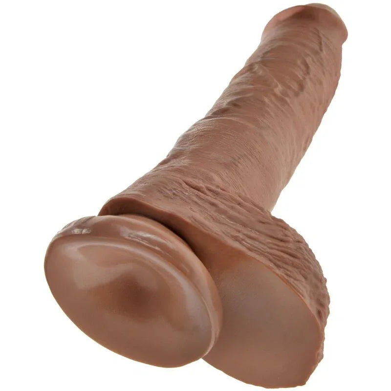 KING COCK - REALISTISCHER PENIS MIT KUGELN 19.8 CM KARAMELL - Vanelion Paradise