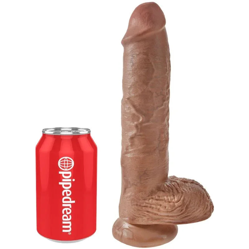 KING COCK - REALISTISCHER PENIS MIT KUGELN 19.8 CM KARAMELL - Vanelion Paradise